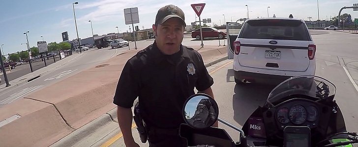 Motorcycle honking road rage incident