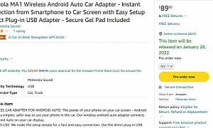 Motorola’s Wireless Android Auto Adapter Finally Up for Grabs, Get It While You Can