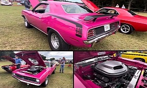 Moulin Rouge 1970 Plymouth 'Cuda Is a Pink Sleeper With a Nasty Surprise Under the Hood