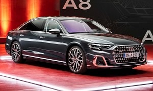Move Over, Everyone, the 2022 Audi A8 Facelift Has Arrived With an Even Bigger Grille