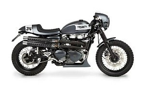 Mr. Kevin Is a One-Off Triumph Thruxton Halfway Between Scrambler and Cafe Racer