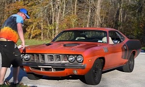 Mr. Regular Reviews 1971 Plymouth Cuda 440 Clone, Finds It “a Scary Machine”
