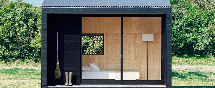 Muji Hut Is a Prefabricated Home That's Been Burned and Blackened to Japanese Perfection