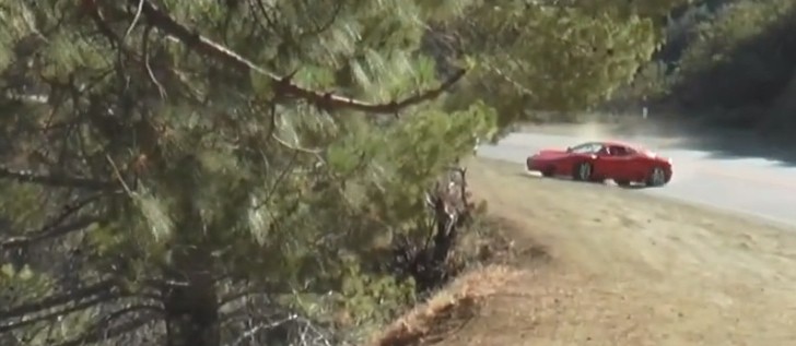 Mulholland Drive Ferrari crash
