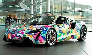 Multi-Colored McLaren Artura Shows Up at Goodwood to Support Women in Engineering
