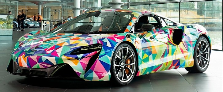 Colorful McLaren Artura is an homage to women in engineering