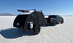 Murdered Out Black Bean Is a Teardrop Trailer With Mucho Macho