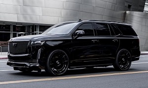 Murdered-Out Cadillac Escalade Looks Like a Gotham City Prop