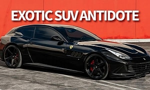 Murdered-Out Ferrari GTC4Lusso Is the Perfect Low-Riding Purosangue Cure