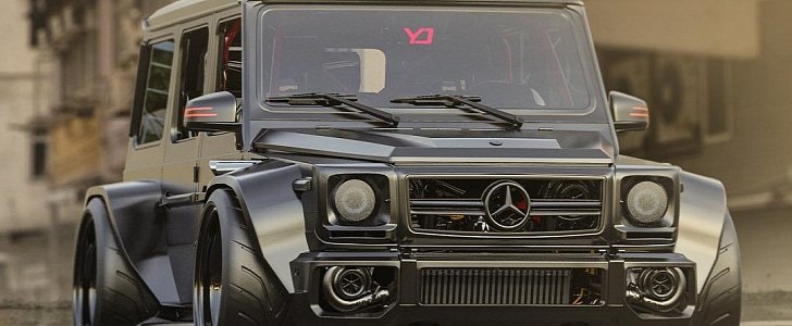 Murdered Out Mercedes-AMG G63 Rendering Has Epic Japanese Style