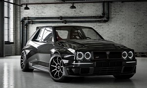 Murdered-Out Widebody Lancia Delta Restomod Looks Real, But Everything Is CGI