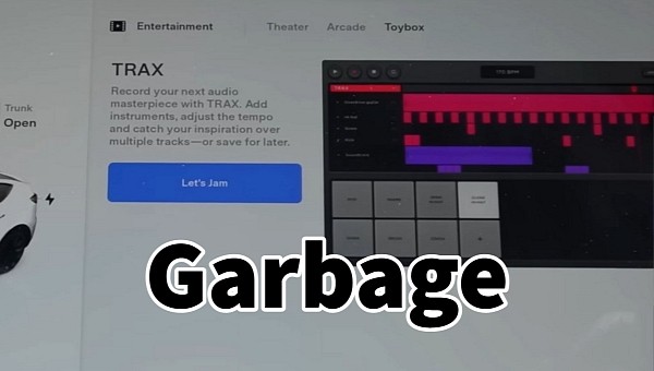 Tesla music app Trax is garbage