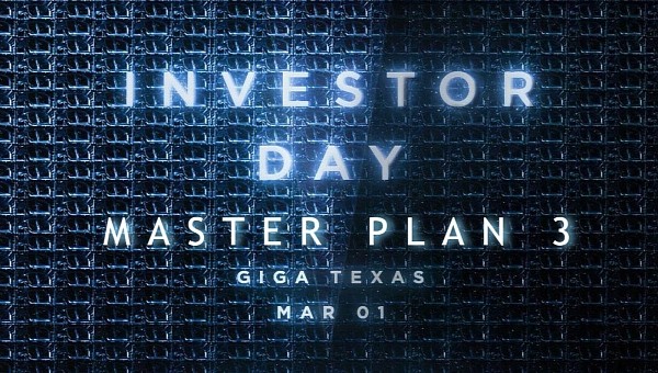 Musk promises Master Plan 3 for Tesla Investor Day