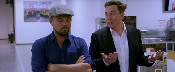 Musk and Leonardo DiCaprio