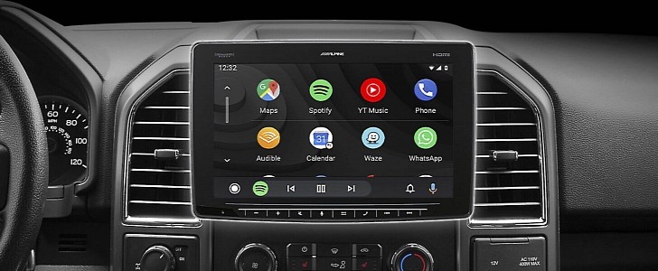 The Android Auto interface
