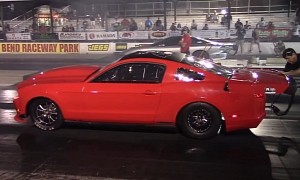 Mustang Drag Races Trans Am in Coyote Stick Shift Battle for Supremacy