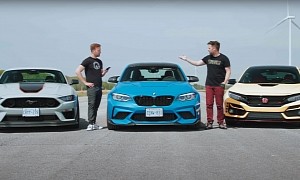 Mustang Mach 1 vs. M2 CS vs. Civic Type R Track Battle Ends in Disappointment