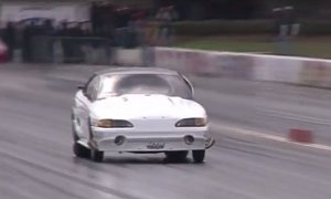 Mustang Window Explodes While Drag Racing at 200 MPH