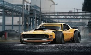 Mutant 1970 Boss 302 Mustang Looks Like the Muscle Car Mashup from Hell