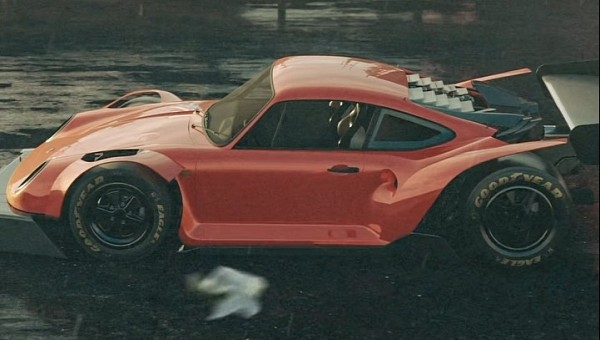 Porsche 959 slammed widebody CGI transformation by al.yasid