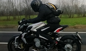 MV Agusta Dragster 800 Spied on the Road