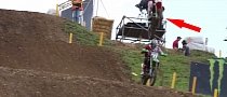 MX Racer Accidentally Lands on a Fellow Rider's Head