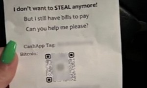 Mysterious Car Thief Asks for Bitcoin Donation to Pay Their Bills