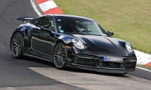 Mysterious Porsche 911 Turbo Caught Hiding Hybrid Power at the Nurburgring