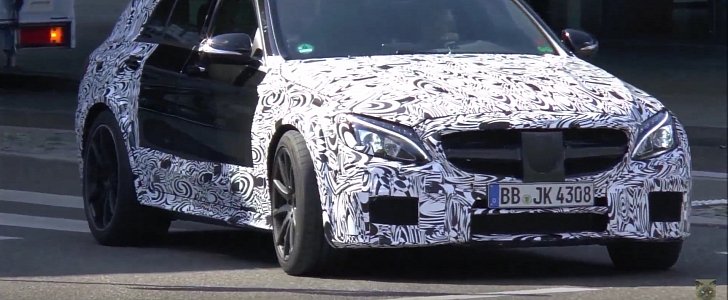 Mystery C63 AMG Estate Prototype Seen With Wider Fenders, Could Preview Black Series