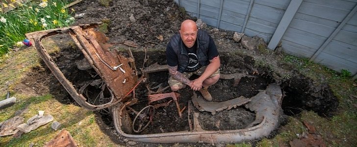 Ford Popular 130e found buried in man's back garden after 56 years