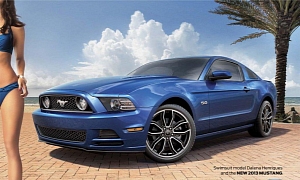 Mystery Sports Illustrated Model Promotes 2013 Ford Mustang