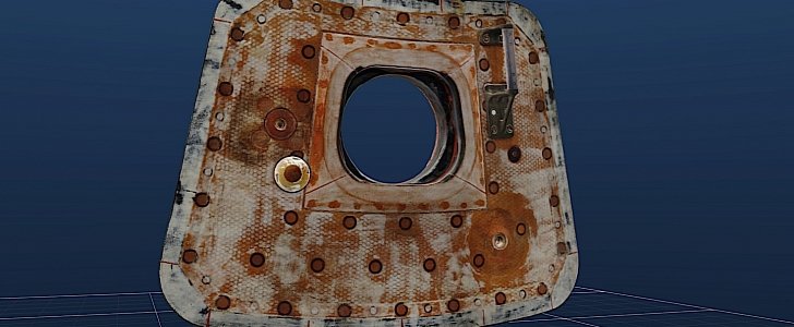 Columbia command module hatch to be recreated live