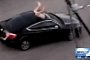 Naked Man Jumps Through the Sunroof of a Moving Vehicle