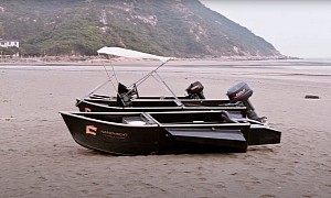 Nanoyacht Is a Floating Matryoshka, Touted as the World's First Motorized, Foldable Boat