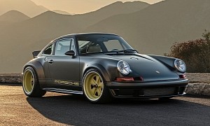 Naples Porsche 911 DLS by Singer Has Visible Carbon Fiber, Lime Green Touches