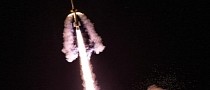 NASA Black Brant XII Rocket Launch Lights Up the Sky With Colorful Clouds
