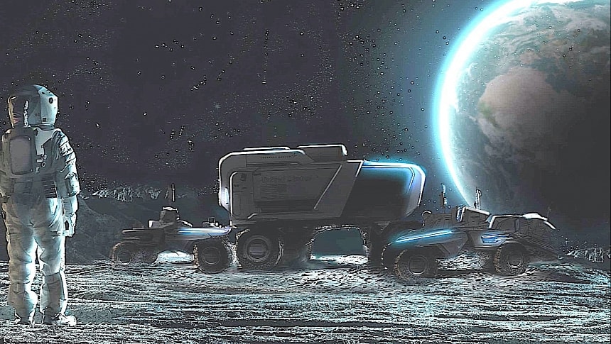 Lunar Terrain Vehicle rendering