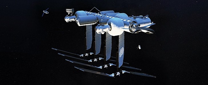 Orbital Reef space station rendering