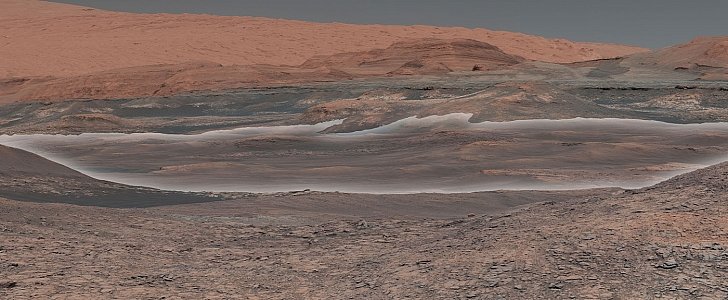 Photo sent back by Curiosity on Mars anniversary