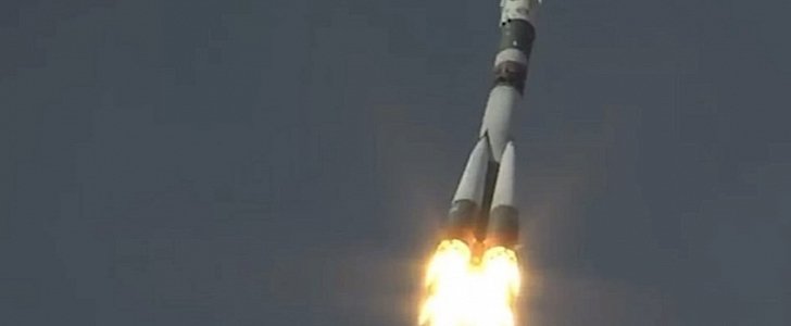 Soyuz rocket heading for space