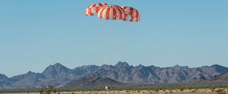 Orion parachutes testing ends