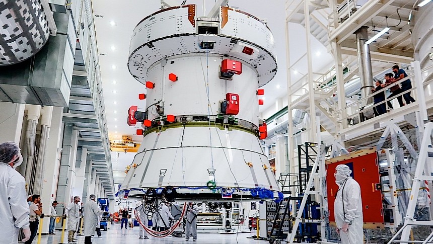 European Service Module II ready for integration with the Orion spaceship