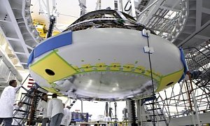 NASA Installs Largest Ever Heat Shield on Orion Spacecraft
