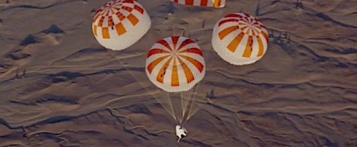 Crew Dragon parachute test, June 2018