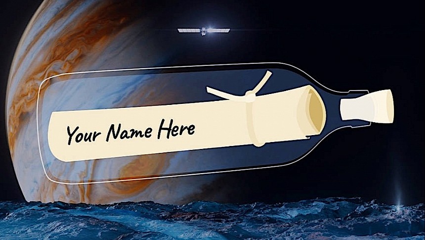 Europa Clipper to carry with it to Jupiter a poem and human names