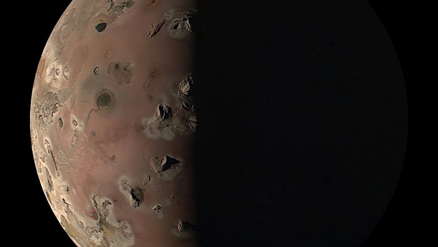 Jupiter moon Io as seen by Juno spacecraft