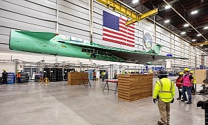 NASA Supersonic Aircraft Dangles Free Inside Skunk Works Facility, Test Flight in 2022