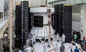 NASA Surrounds Artemis II Service Module With Huge Speaker and Blast Sound at the Thing