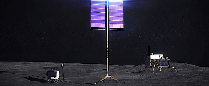 NASA going for vertical solar power on the Moon