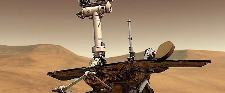 Illustration of the Opportunity rover